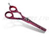 Lefty Thinning Scissors - Pink Zebra