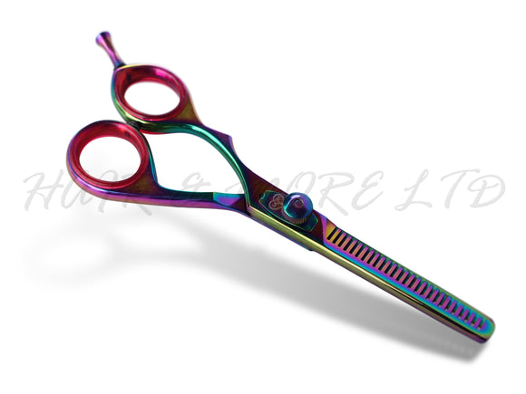 Lefty Thinning Scissors - Rainbow
