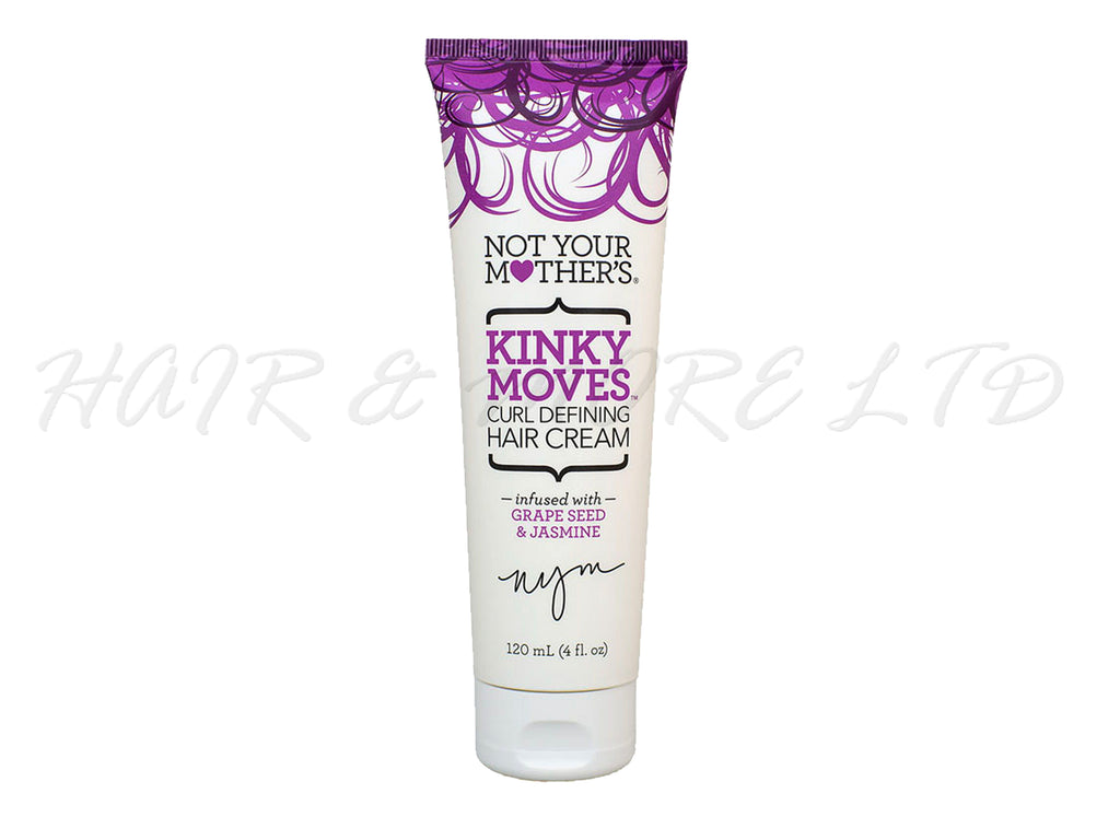 Not Your Mothers Kinky Moves Curl Defining Hair Cream 120ml, Not Your Mothers Hair Care, Curly Hair Defining Cream Infused With Grape Seed & Jasmine, NZ Hair And Beauty Supplies, NZ Professional Salon Supplies