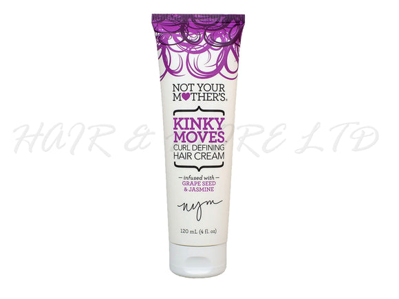 Not Your Mothers Kinky Moves Curl Defining Hair Cream 120ml, Not Your Mothers Hair Care, Curly Hair Defining Cream Infused With Grape Seed & Jasmine, NZ Hair And Beauty Supplies, NZ Professional Salon Supplies