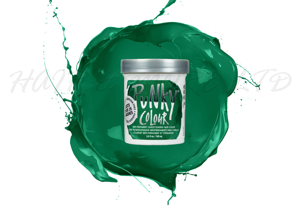 Punky Colour Alpine Green 100ml, Punky Colour Alpine Green Is The Deepest Rich Green In This Range,  Intermixable With The Rest Of The Punky Colour Range - Create And Customize Your Shade By Adding To Other Shades In The Punky Colour Range, Unleash Your Inner Hair Artist With Punky Colour, Funky Hair Colour, Creative Hair Colour, Professional Hair And Beauty Supplies, NZ Salon Supplies