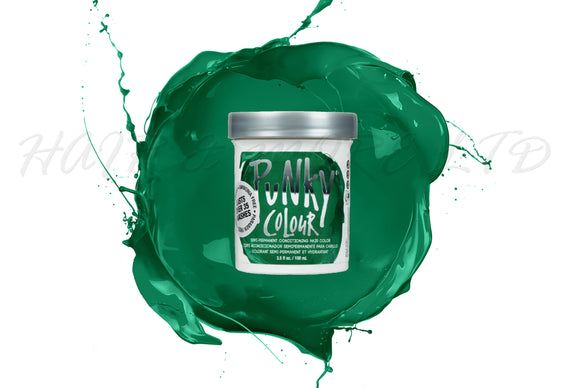 Punky Colour Alpine Green 100ml, Punky Colour Alpine Green Is The Deepest Rich Green In This Range,  Intermixable With The Rest Of The Punky Colour Range - Create And Customize Your Shade By Adding To Other Shades In The Punky Colour Range, Unleash Your Inner Hair Artist With Punky Colour, Funky Hair Colour, Creative Hair Colour, Professional Hair And Beauty Supplies, NZ Salon Supplies