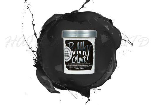 Punky ColourEbony 100ml, Punky Colour Ebony Is The Glossy Black In This Range,  Intermixable With The Rest Of The Punky Colour Range - Create And Customize Your Shade By Adding To Other Shades In The Punky Colour Range, Unleash Your Inner Hair Artist With Punky Colour, Funky Hair Colour, Creative Hair Colour, Professional Hair And Beauty Supplies, NZ Salon Supplies