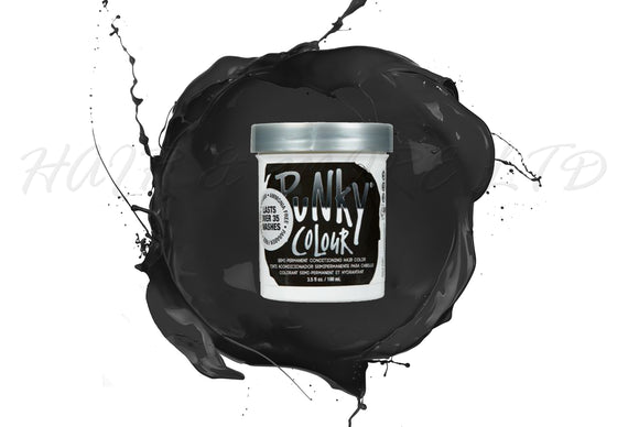 Punky ColourEbony 100ml, Punky Colour Ebony Is The Glossy Black In This Range,  Intermixable With The Rest Of The Punky Colour Range - Create And Customize Your Shade By Adding To Other Shades In The Punky Colour Range, Unleash Your Inner Hair Artist With Punky Colour, Funky Hair Colour, Creative Hair Colour, Professional Hair And Beauty Supplies, NZ Salon Supplies