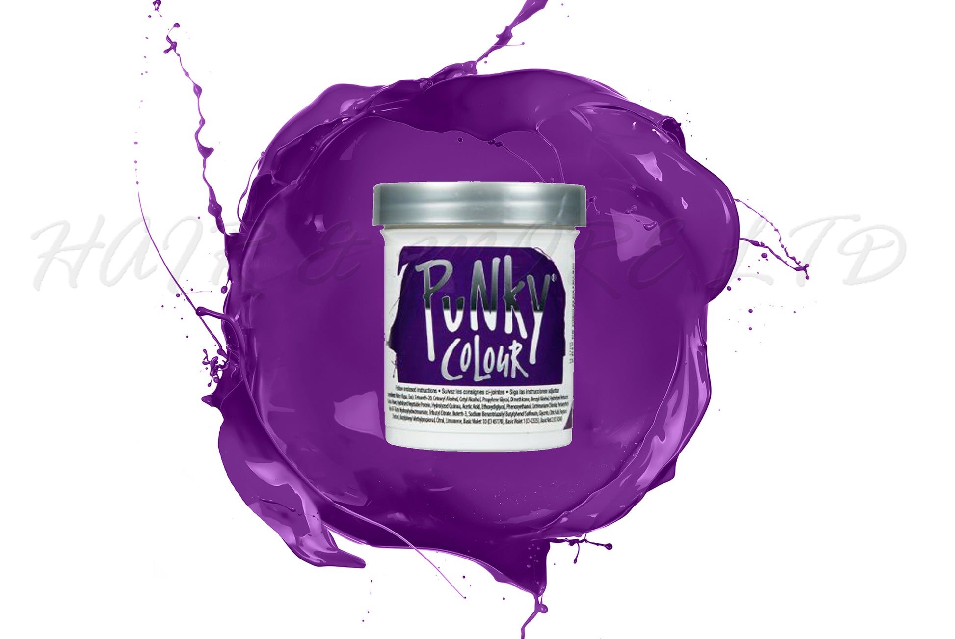 Punky Colour Plum 100ml, Punky Colour Plum Is An Intense Purple - Bright And Rich,  Intermixable With The Rest Of The Punky Colour Range - Create And Customize Your Shade By Adding To Other Shades In The Punky Colour Range, Unleash Your Inner Hair Artist With Punky Colour, Funky Hair Colour, Creative Hair Colour, Professional Hair And Beauty Supplies, NZ Salon Supplies