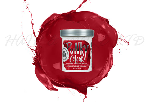 Punky Colour Vermillion Red 100ml, Punky Colour Vermillion Red Is The Deepest Rich True  Red In This Range,  Intermixable With The Rest Of The Punky Colour Range - Create And Customize Your Shade By Adding To Other Shades In The Punky Colour Range, Unleash Your Inner Hair Artist With Punky Colour, Funky Hair Colour, Creative Hair Colour, Professional Hair And Beauty Supplies, NZ Salon Supplies