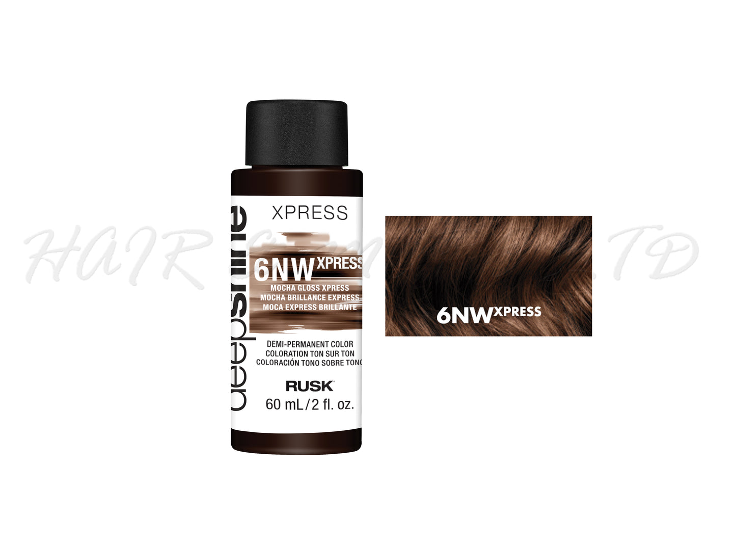 Rusk Deepshine Gloss Xpress Demi-Permanent Colour 60ml