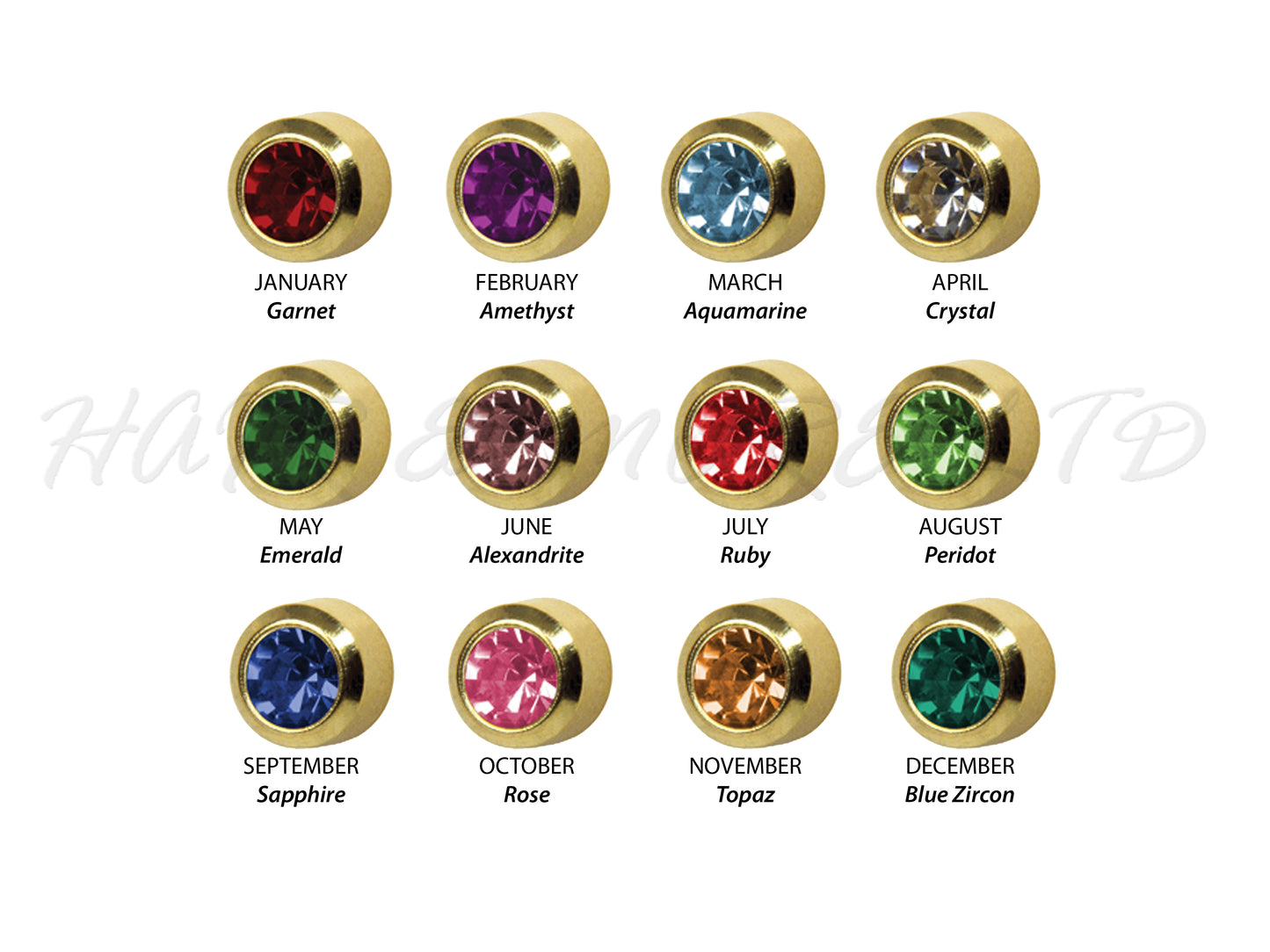 Studex Gold Plated Birthstone Earrings, 1 Pair - July (Ruby)