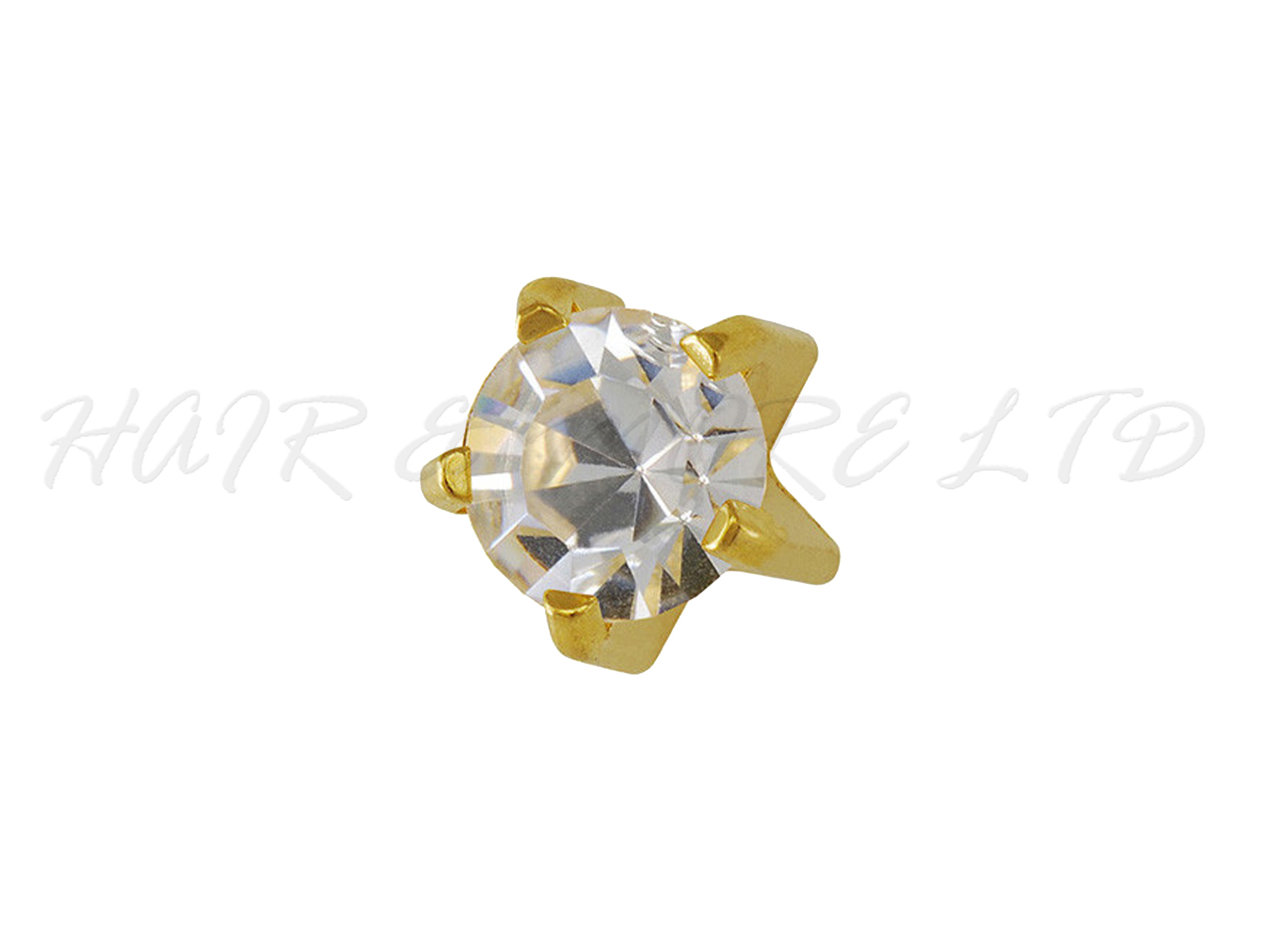 SPE Gold - Circle Shaped Stone Gold Nosepin - Poonamallee