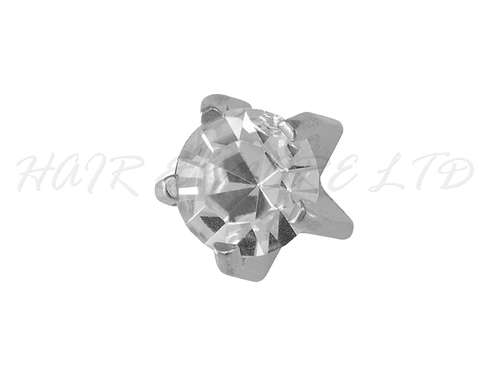 Studex Stainless Steel 'Prong' Style Earrings With Cubic Zirconia 3mm - 1 Pair, Studex Earings Cubic Zirconia Set In Prong Style, Studex Brand Earrings, Medical Grade Stainless Steel Earrings, Pre-Sterilized + Allergy Free Earrings, NZ Beauty Supplies, NZ Salon Supplies, Great Salon & Pharmacy Retail Item