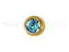 Studex Gold Plated Stainless Steel Round Stud Earrings - March With Aquamarine Cubic Zirconia 3mm - 1 Pair, Studex Earings Light Blue Cubic Zirconia, Studex Brand Earrings, Medical Grade Stainless Steel Earrings With 24 Karat Gold Coating, Pre-Sterilized + Allergy Free Earrings, NZ Beauty Supplies, NZ Salon Supplies, Great Salon & Pharmacy Retail Item