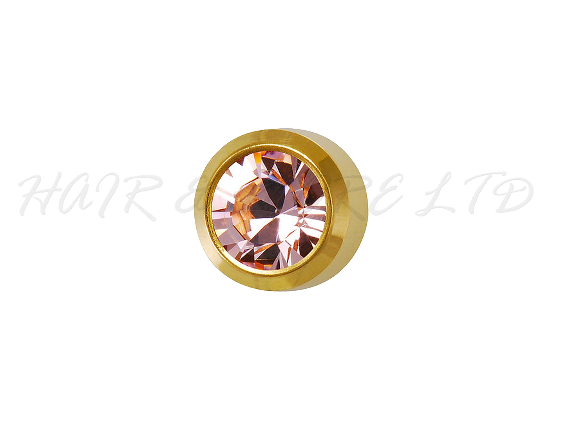 Studex Gold Plated Stainless Steel Round Stud Earrings - June With Alexandrite Cubic Zirconia 3mm - 1 Pair, Studex Earings Pale Pink/Purple Cubic Zirconia, Studex Brand Earrings, Medical Grade Stainless Steel Earrings With 24 Karat Gold Coating, Pre-Sterilized + Allergy Free Earrings, NZ Beauty Supplies, NZ Salon Supplies, Great Salon & Pharmacy Retail Item