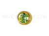Studex Gold Plated Stainless Steel Round Stud Earrings - August With Peridot Cubic Zirconia 3mm - 1 Pair, Studex Earings Light Green Cubic Zirconia, Studex Brand Earrings, Medical Grade Stainless Steel Earrings With 24 Karat Gold Coating, Pre-Sterilized + Allergy Free Earrings, NZ Beauty Supplies, NZ Salon Supplies, Great Salon & Pharmacy Retail Item