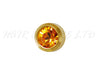 Studex Gold Plated Stainless Steel Round Stud Earrings - November With Topaz Cubic Zirconia 3mm - 1 Pair, Studex Earings Orange Cubic Zirconia, Studex Brand Earrings, Medical Grade Stainless Steel Earrings With 24 Karat Gold Coating, Pre-Sterilized + Allergy Free Earrings, NZ Beauty Supplies, NZ Salon Supplies, Great Salon & Pharmacy Retail Item