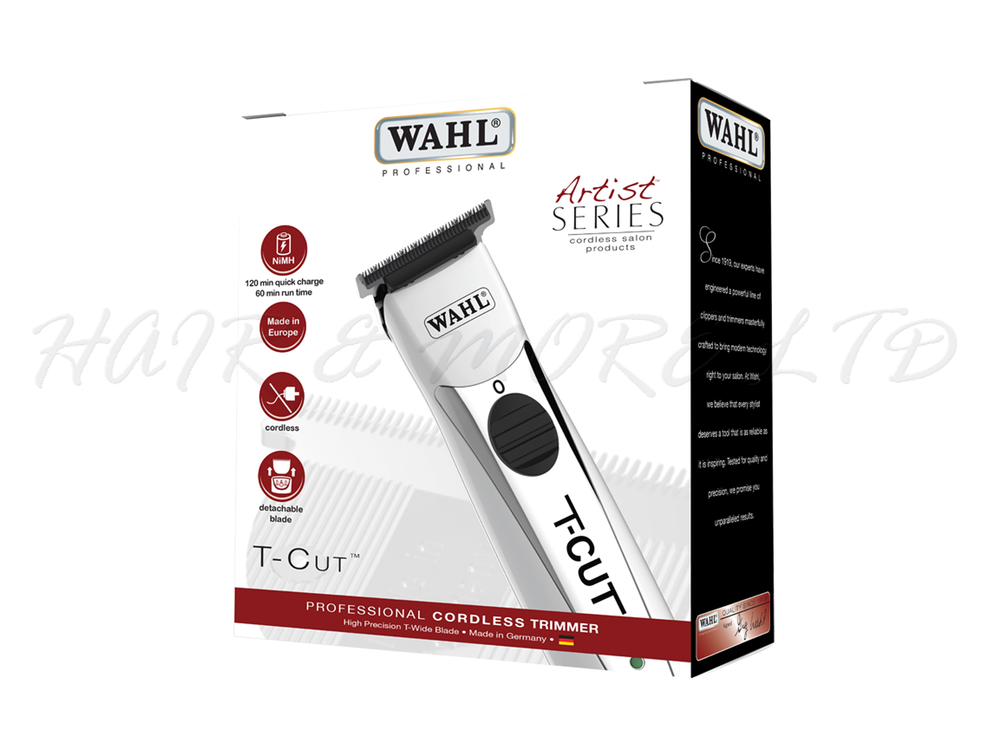 WAHL Professional T-Cut Trimmer, White – Hair and More