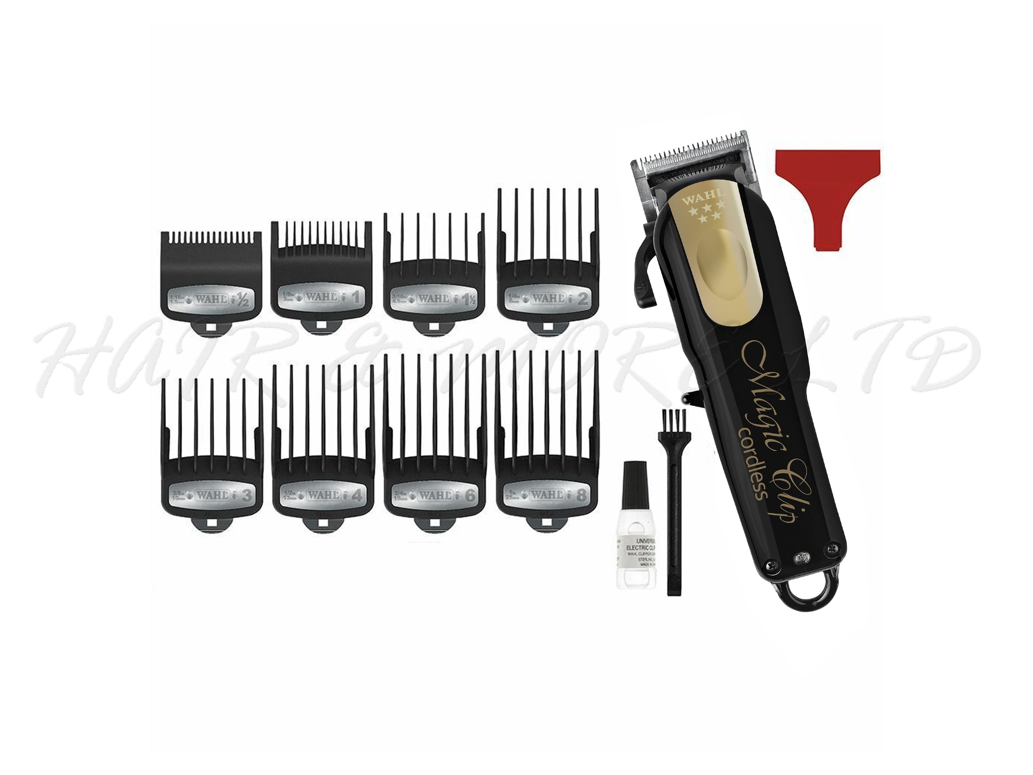 WAHL Professional 5 Star Cordless Magic Clip Clipper with Combs