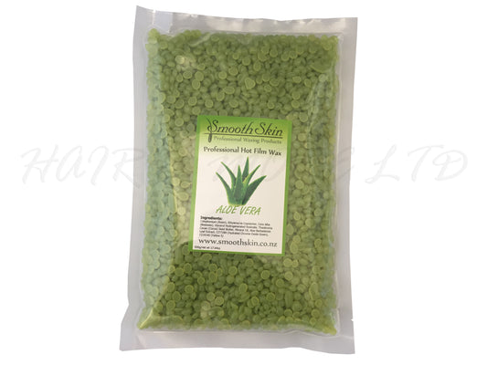 SmoothSkin Hot Wax 500g Bag - Aloe Vera, Hot Wax Is Best For Brows/Facial Waxing - Bikini/Brazilian Waxing, No Strips Necessary, NZ Professional Hairdressing And Waxing Suppliers