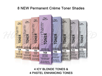 Wella ColorCharm Creme Toners Various Shades To Choose From, Wella Silver + Lavender + Pink + Ivory Hair Toners, Beautiful Hair Tones, Get Creative With Hair Toners