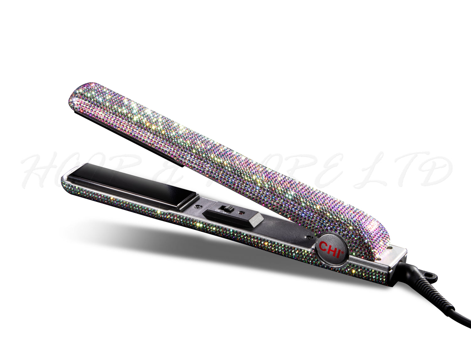 Chi Sparkler Straightening Iron, Crystal Covered Flat Iron, Limited Edition Straightener, 218 Dgrees Celcius, Smooth Shiny Hair