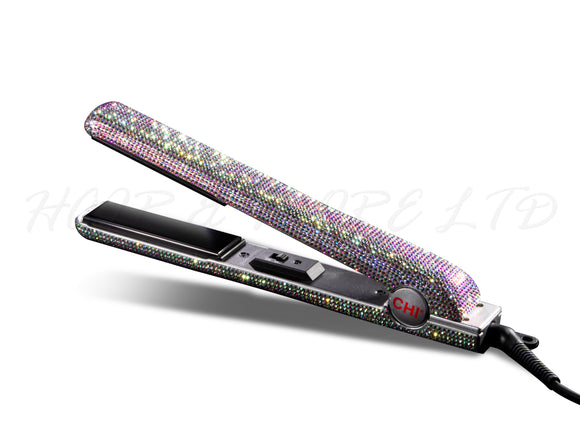Chi Sparkler Straightening Iron, Crystal Covered Flat Iron, Limited Edition Straightener, 218 Dgrees Celcius, Smooth Shiny Hair