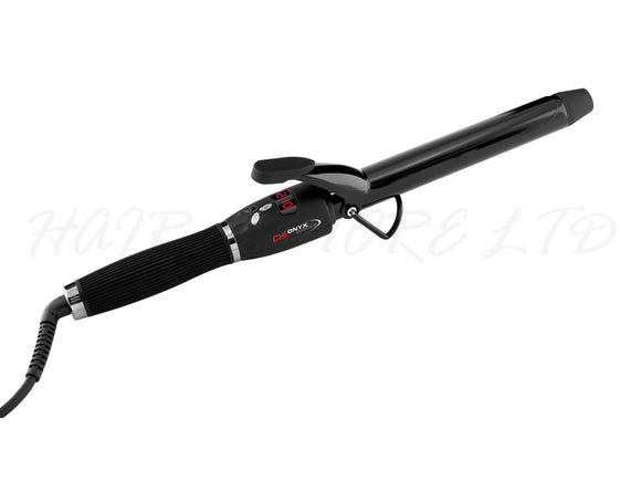 Chi Onyx Euroshine 1 (25mm) Ceramic Extended Curling Iron With Adjustable Temp, 1