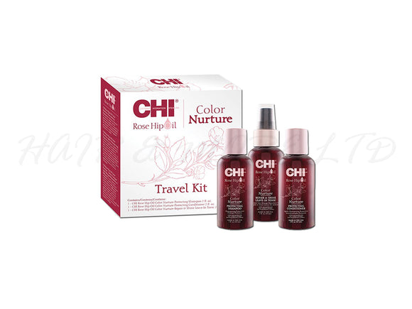 CHI Rose Hip Oil Colour Nurture Boxed Travel Kit (3x59ml)