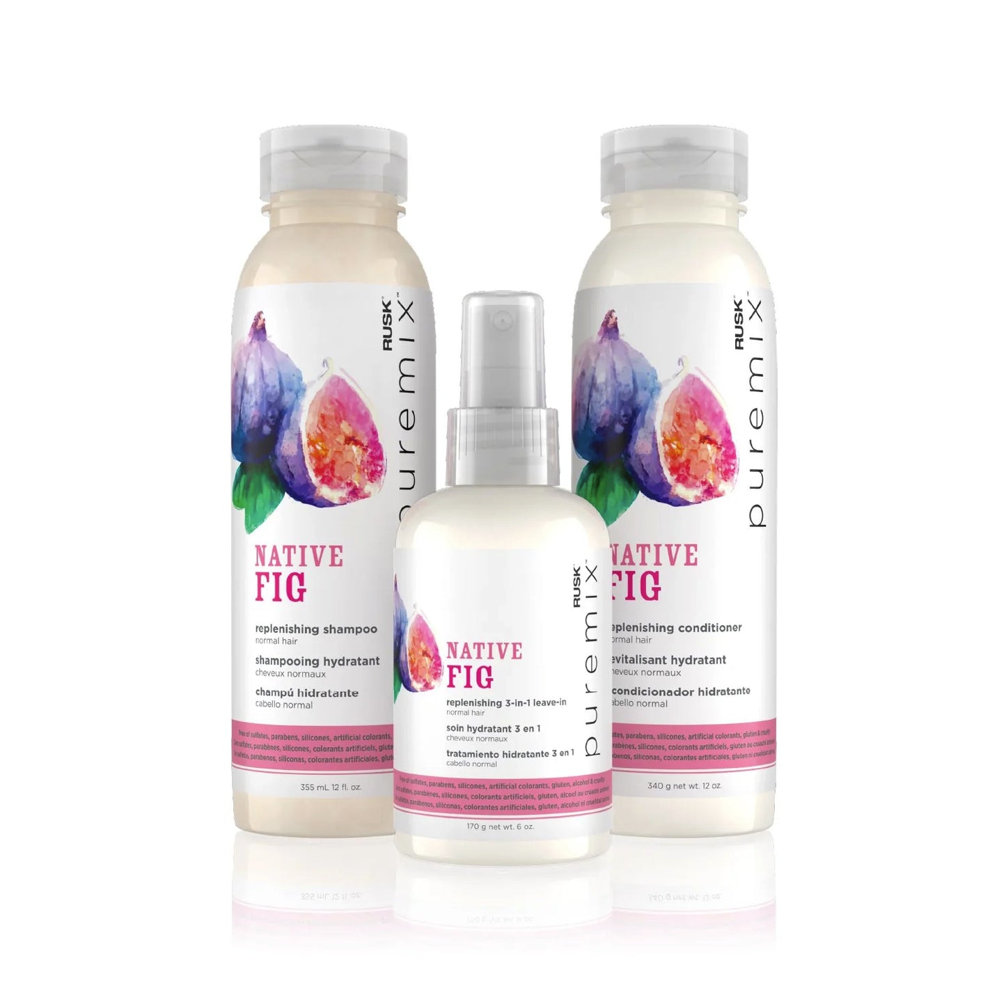 Rusk Puremix Native Fig Replenishing Shampoo 355ml