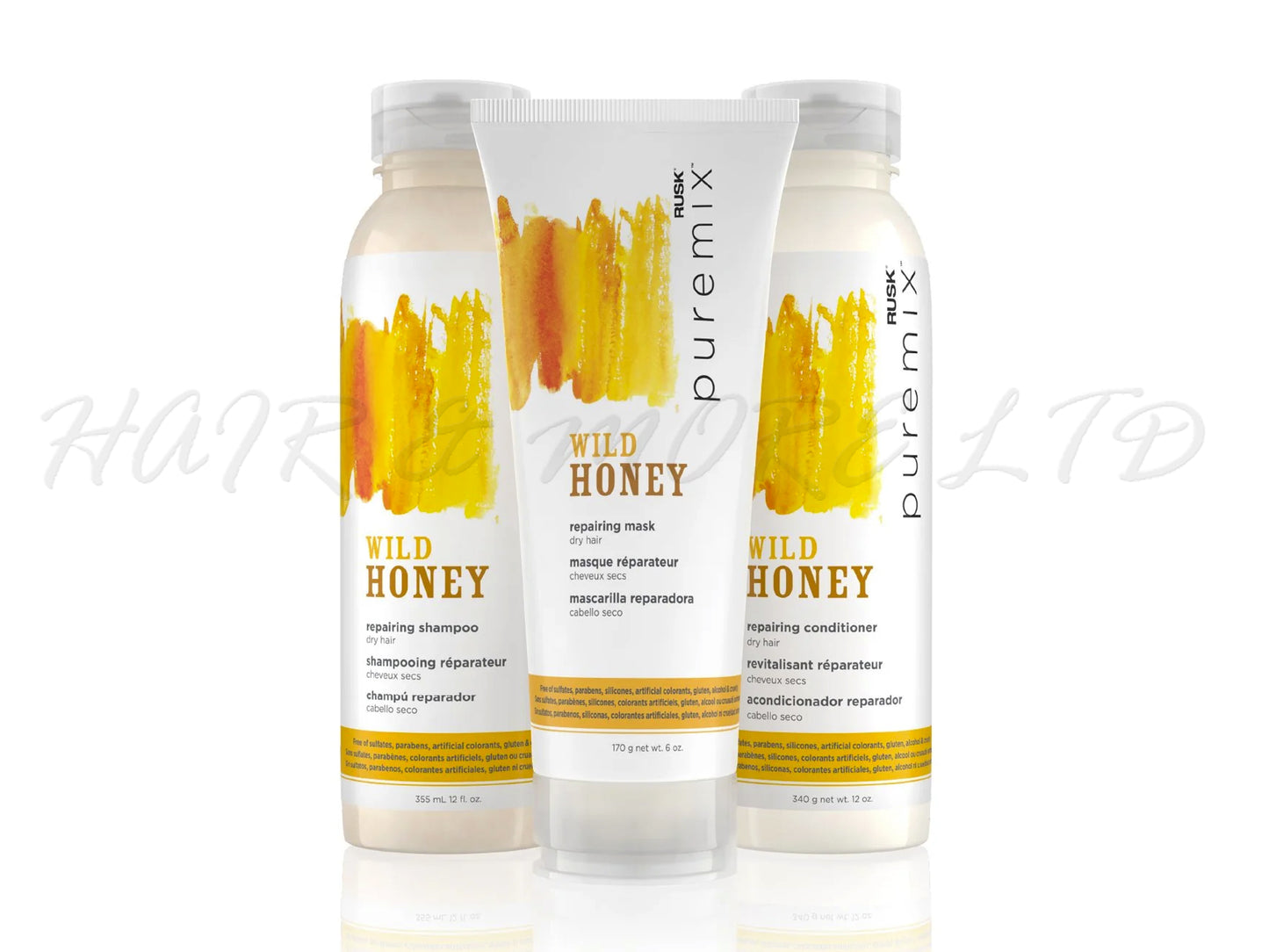 Rusk Puremix Wild Honey Repairing Shampoo 355ml