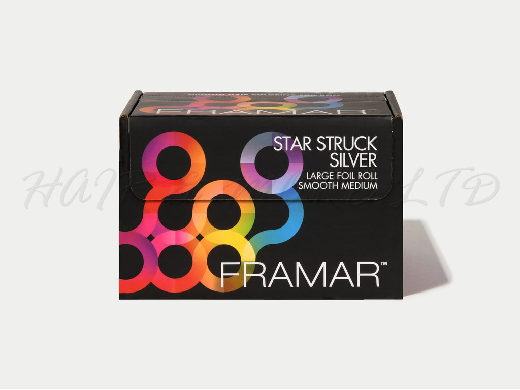 Framar Star Struck Silver Smooth Foil, Large Roll 488m (1600ft)