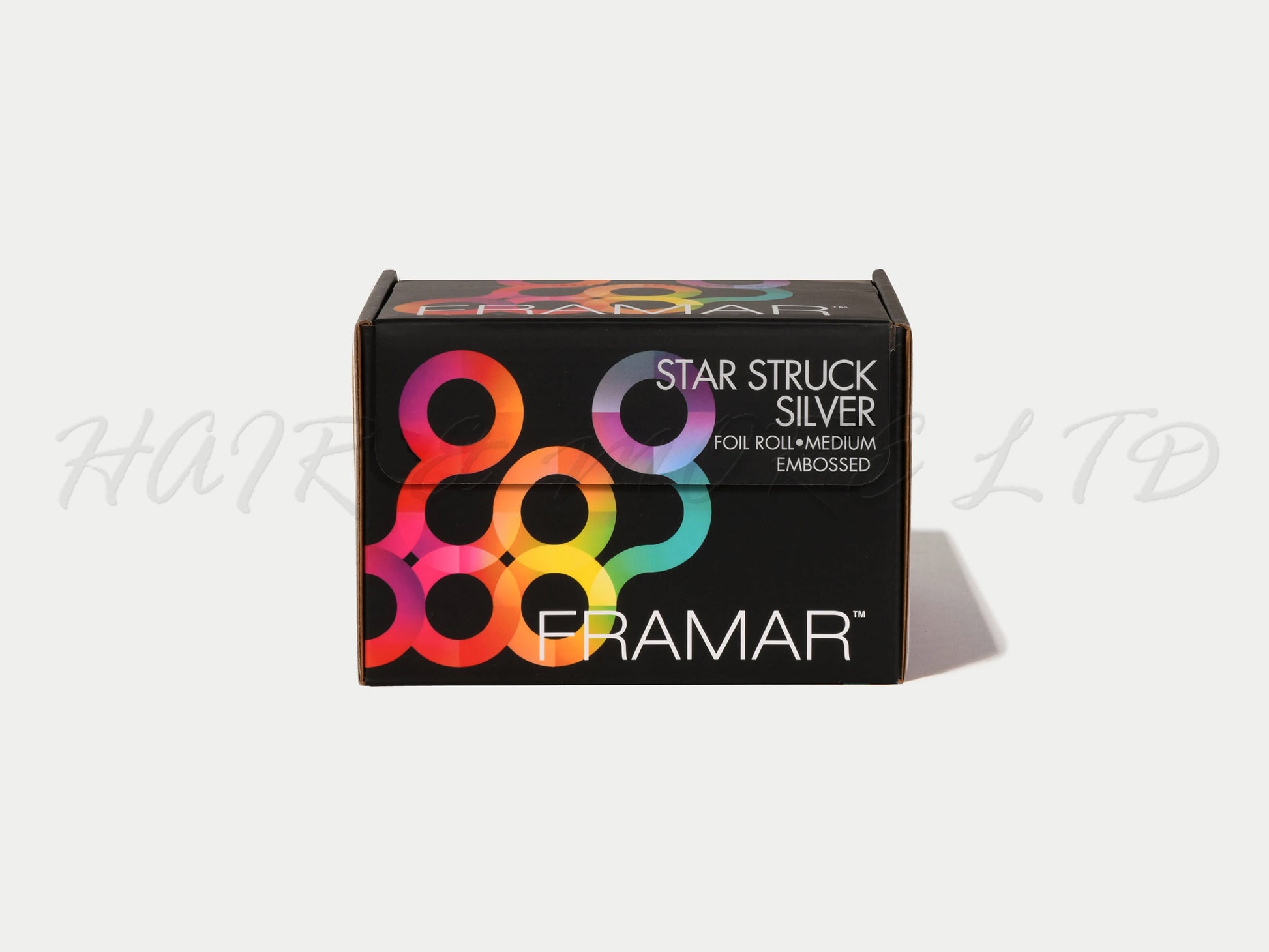 Framar Embossed Highlighting Roll Foil Star Struck Silver, 97.5m Roll Foil With Cutter Bar On Box To Cut Foils To Size in Silver
