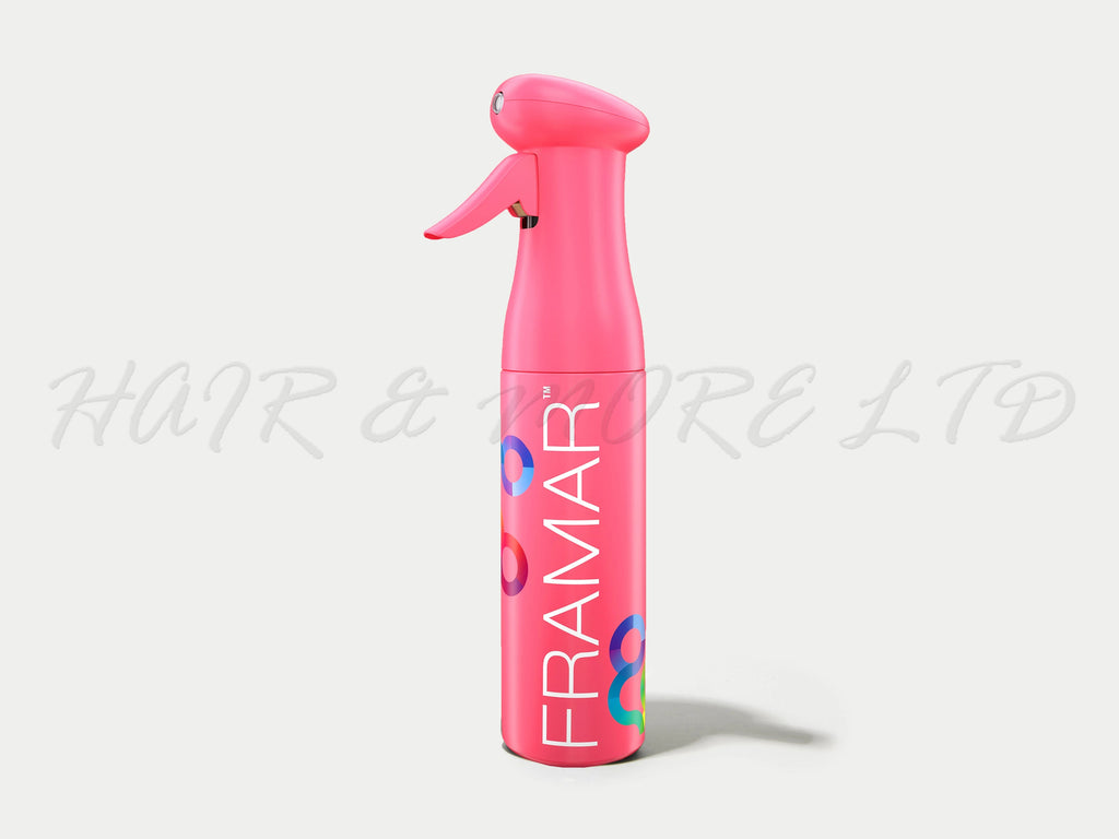 Framar Myst Assist Spray Bottle Pink, Framar Myst Spray Bottle Matte Pink Colour, Gentle Mist Great For Delicate Plants Too, Salon Essentials, NZ Salon Supplies