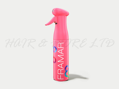 Framar Myst Assist Spray Bottle Pink, Framar Myst Spray Bottle Matte Pink Colour, Gentle Mist Great For Delicate Plants Too, Salon Essentials, NZ Salon Supplies