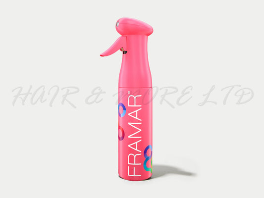 Framar Myst Assist Spray Bottle Pink, Framar Myst Spray Bottle Matte Pink Colour, Gentle Mist Great For Delicate Plants Too, Salon Essentials, NZ Salon Supplies