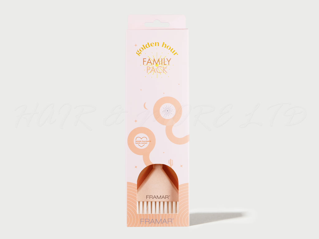 Framar Golden Hour Family Pack Brush Set - 3 Pack - LIMITED EDITION