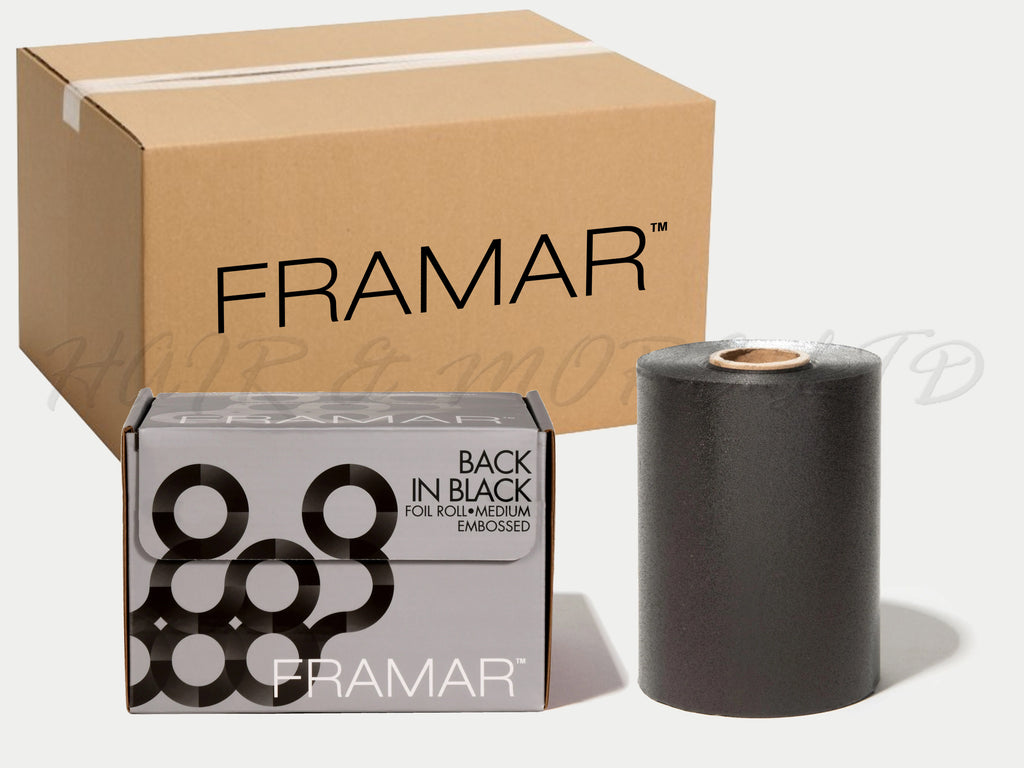Framar Back In Black Embossed Roll Foil 97.5m (320ft) (12pc CARTON)