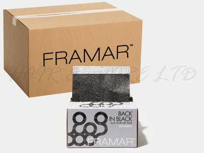 Framar Highlighting Pop Up Foils Black Bulk Carton 12 packs, Framar Stockist NZ, Framar Foils, Framar Black, Framar Limited Edition, Black Pop Up Foil