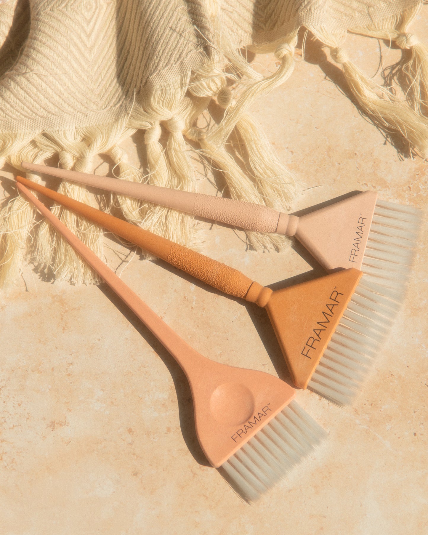 Framar Golden Hour Family Pack Brush Set - 3 Pack - LIMITED EDITION