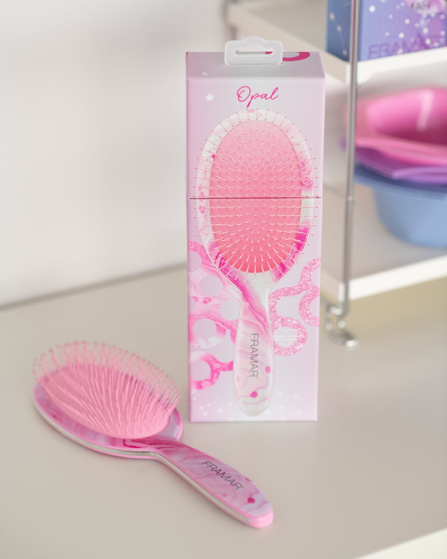Framar Moonstone Detangle Brush - Opal - LIMITED EDITION