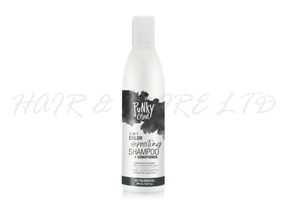 Punky Colour 3 In 1 Colour Depositing Shampoo + Conditioner 250ml - Metaluminous Colour, Dark Grey/Black Hair Colour Depositing Shampoo & Conditioner In One, Freshen Up Hair Colour In One Step, Hair Colour Maintenance, Adds Colour & Shine To Hair, Professional Hair And Beauty Supplies, NZ Salon Supplies