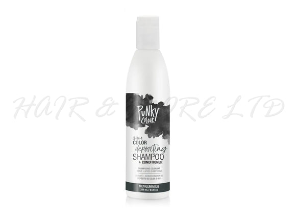 Punky Colour 3-in-1 Colour Depositing Shampoo + Conditioner 250ml - Metaluminous