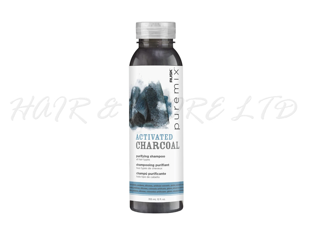 Rusk Puremix Activated Charcoal Purifying Shampoo 355ml