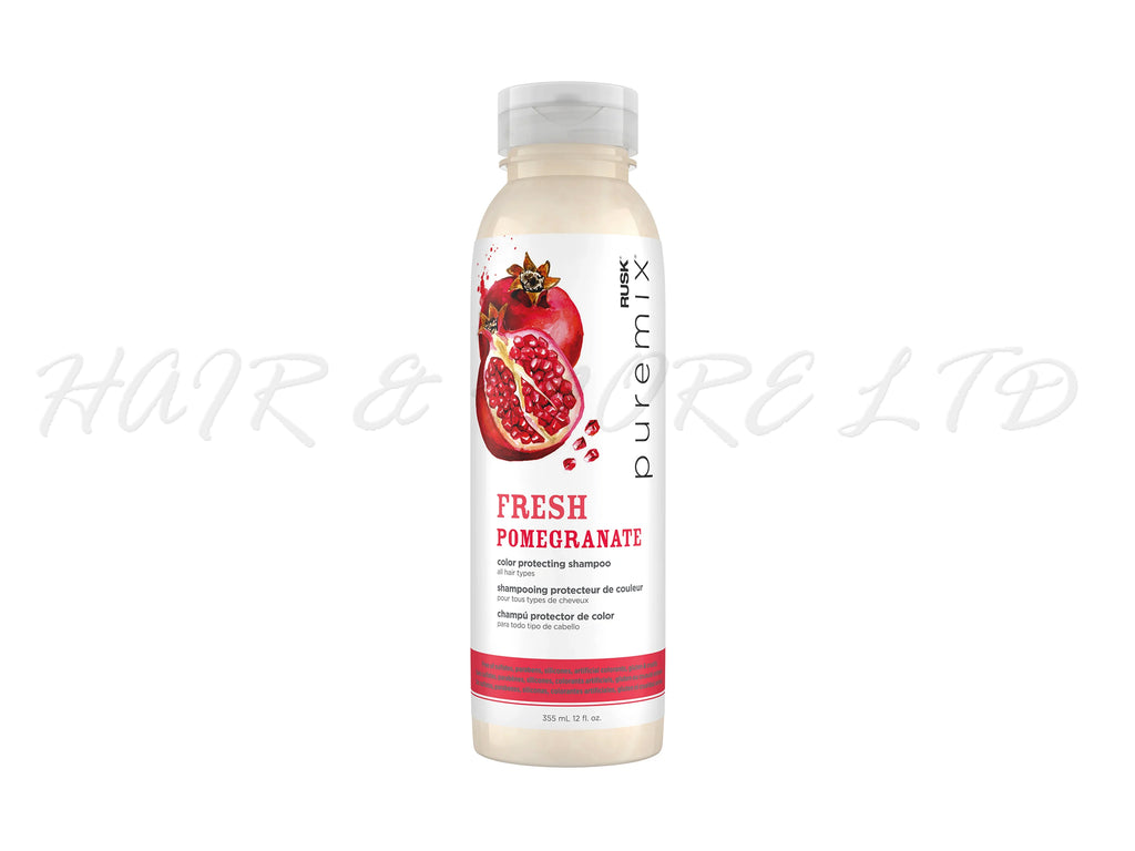 Rusk Puremix Fresh Pomegranate Colour Protecting Shampoo 355ml