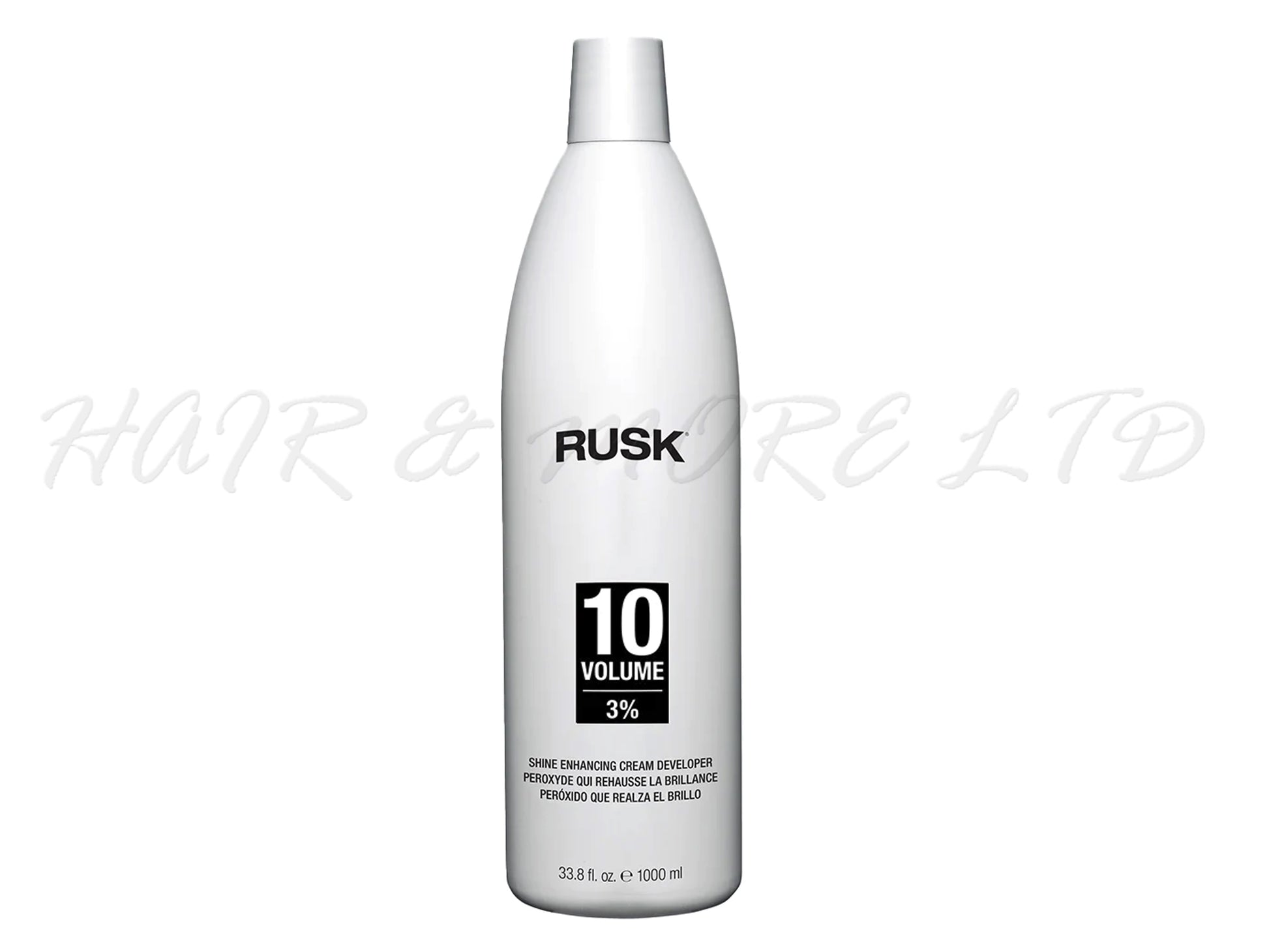 Rusk Shine Enhancing Cream Developer 1000ml - 10 Volume/3%, Rusk Hair Colour Developer, Hair Colour Developer, Rusk Deepshine Permanent Professional Hair Colour Developer, RuskIn10 Developer, NZ Professional Salon Supplies, NZ Hair And Beauty Supplies, Rusk NZ
