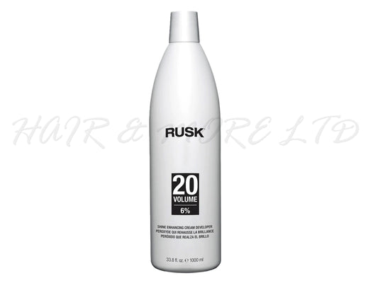 Rusk Shine Enhancing Cream Developer 1000ml - 20 Volume/6%, Rusk Hair Colour Developer, Hair Colour Developer, Rusk Deepshine Permanent Professional Hair Colour Developer, RuskIn10 Developer, NZ Professional Salon Supplies, NZ Hair And Beauty Supplies, Rusk NZ
