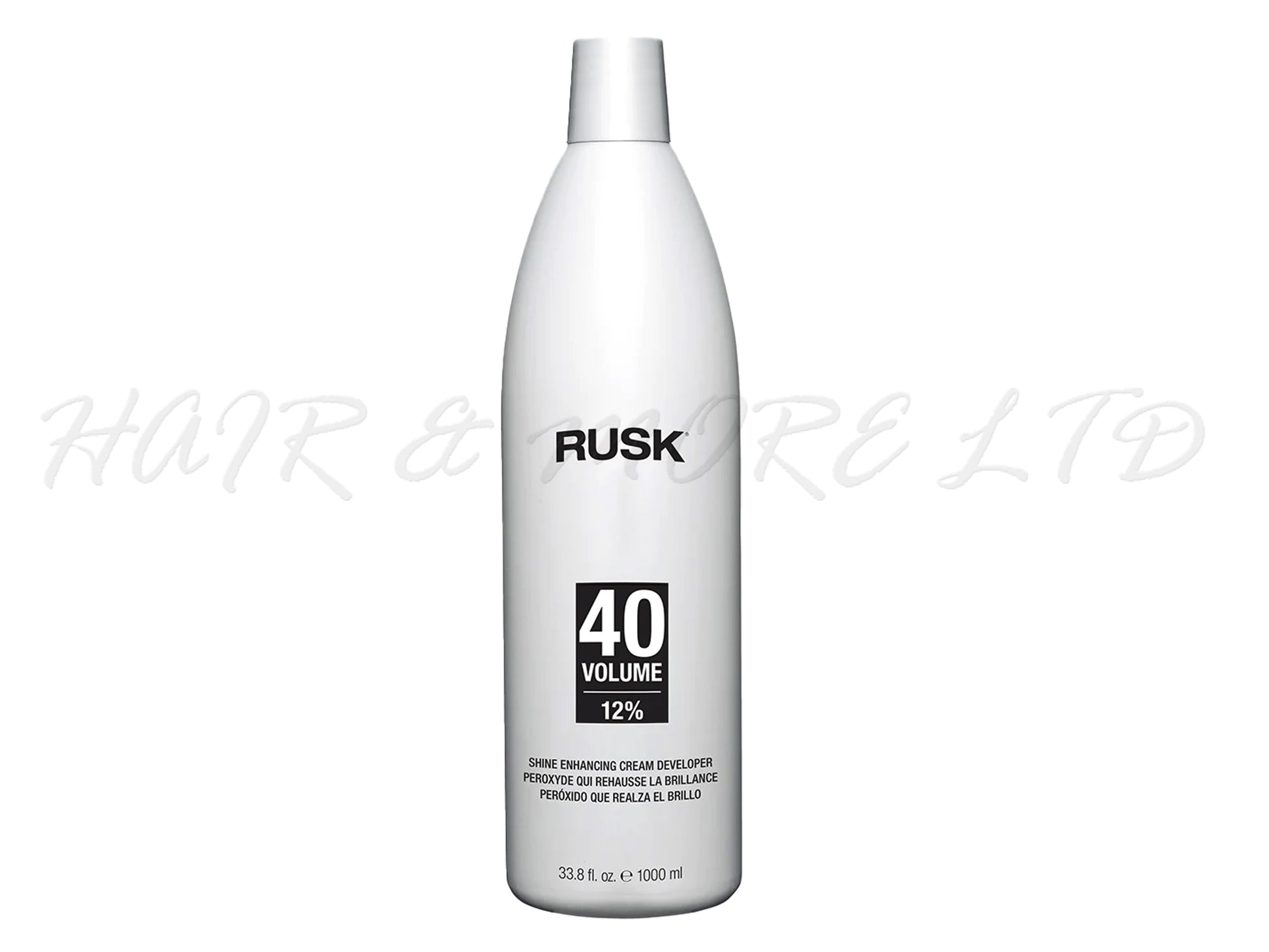 Rusk Shine Enhancing Cream Developer 1000ml - 40 Volume/12%, Rusk Hair Colour Developer, Hair Colour Developer, Rusk Deepshine Permanent Professional Hair Colour Developer, RuskIn10 Developer, NZ Professional Salon Supplies, NZ Hair And Beauty Supplies, Rusk NZ