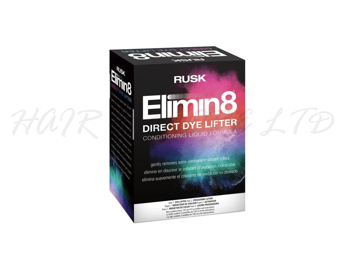 Rusk Elimin8 Direct Dye Lifter For Semi Permanent And Vibrant Hair Colour Remover, Colour Remover For Semi Permanent & Vibrant Colours  In Hair Only, Gentle On Hair, Safe To Re-colour Or Lighten After Use, Professional Hair & Beauty Supplies, NZ Salon Supplies