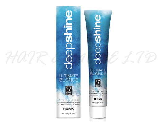 Rusk Deepshine Ultimate Blonde Gentle Cream Lightener 130g, Rusk Ultimate Blonde Bleach Cream Offers Up To 7 Levels Of Lift, Rusk Gentle Bleach Cream - Perfect For On Scalp Application, Professional Salon Rusk Cream Lightener,  Professional Salon Supplies NZ, Rusk Professional NZ Stockist