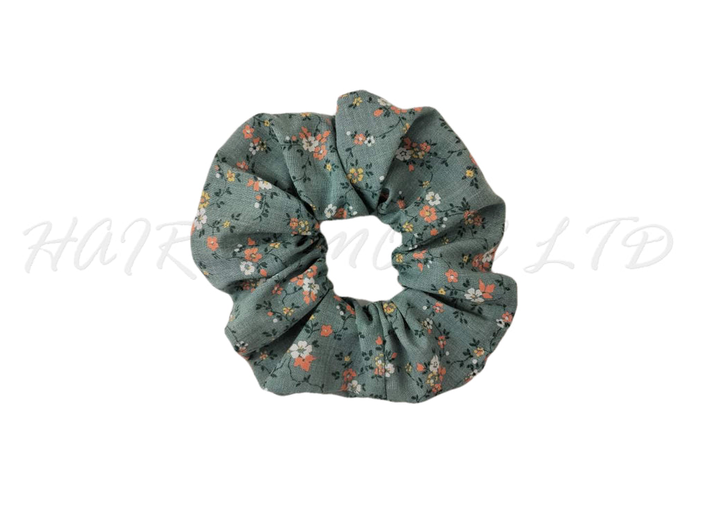 Scrunchie - Grey Floral