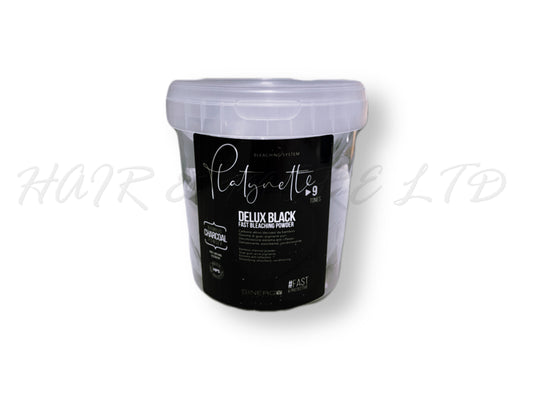 Sinergy Platynette Delux Black Bleach Powder 500g With Activated Charcoal, Sinergy Charcoal Powder Bleach Suitable For Off Scalp Hair Lightening Applications, Powder Lightener With Up To 9 Levels Of Lift, Grey/Black Pigments For Cleaner Brighter Blonde Results, Charcoal & Built In 'Give Back' Plex Treatment Helps Counteract Yellow Tones In Hair & Restructure While Lightening, Sinergy Bleach Made In Italy, Professional Salon Hair Lightener, NZ Hair And Beauty Supplies, Professional Salon Supplies