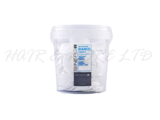 Sinergy Platynette Platinum White Bleach Powder 500g, Sinergy White Powder Lightener Suitable For Off Scalp Hair Lightening Applications, White Powder Bleach With Up To 7 Levels Of Lift, Sinergy Bleach Made In Italy, Professional Salon Hair Lightener, NZ Hair And Beauty Supplies, Professional Salon Supplies